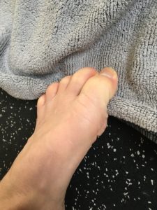 Handtuch heranziehen